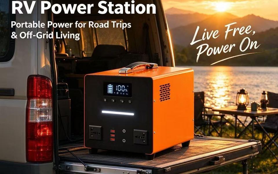 3072Wh LiFePO4 Portable Power Station with 1500W Continuous Output, Built-in BMS & Multi Output Ports