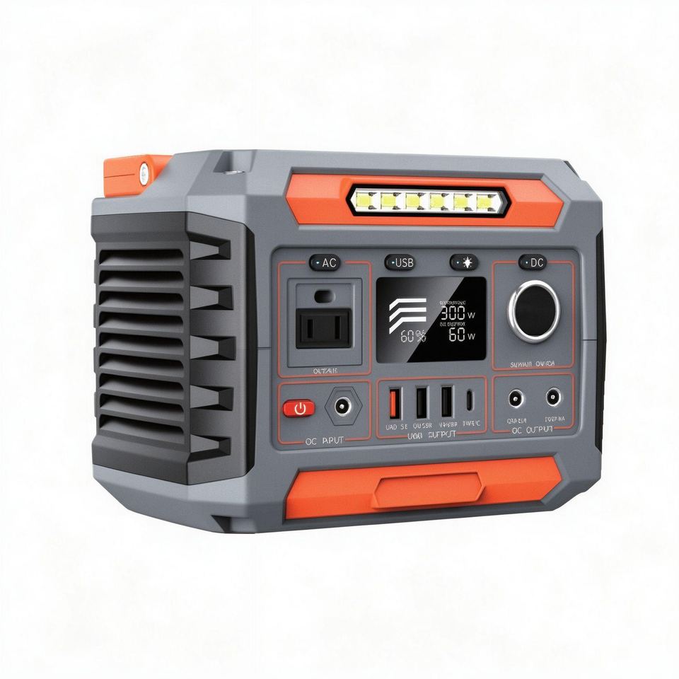 288Wh YQ-A3B Portable Power Station with Solar Charging Support and LED Lighting