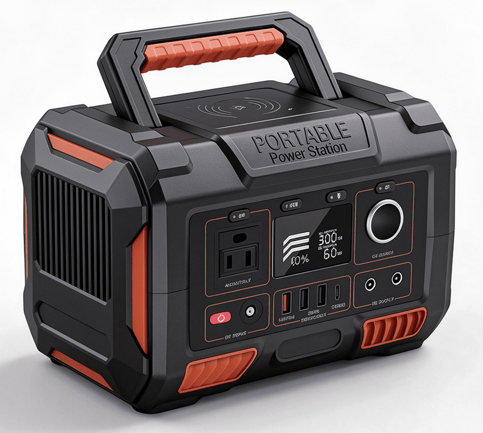 270Wh YQ-A3E Portable Power Station with Solar Charging Support and LED Lighting