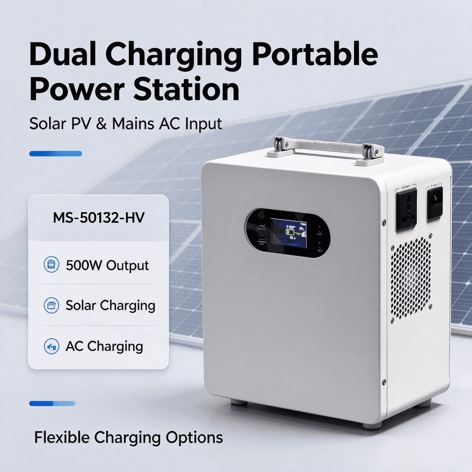 500W 1004Wh Solar Generator Portable Power Station with Long Cycle Life LiFePO4 Battery