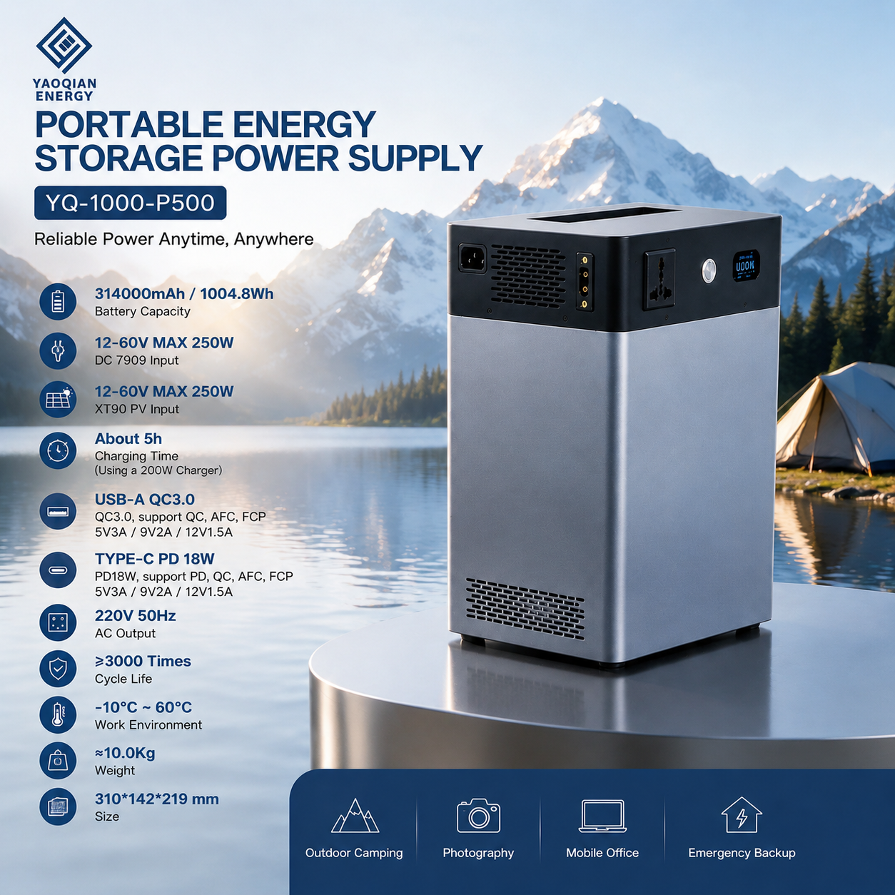 500w-1kwh-solar-generator-lifepo4-battery-energy-storage-station-portable-power-station-for-home-backup-camping-rv-emergency-use